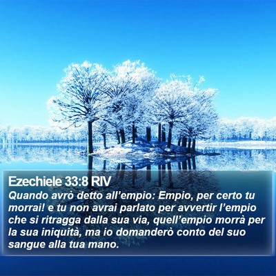 Ezechiele 33:8 RIV Bible Verse Image