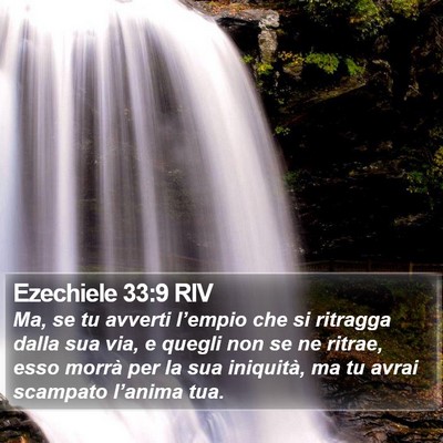 Ezechiele 33:9 RIV Bible Verse Image