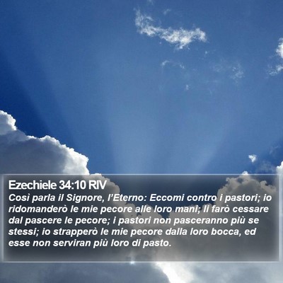 Ezechiele 34:10 RIV Bible Verse Image