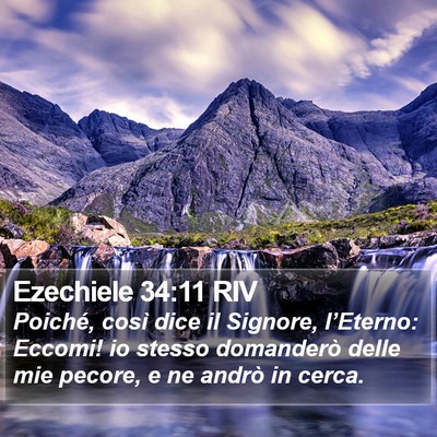 Ezechiele 34:11 RIV Bible Verse Image