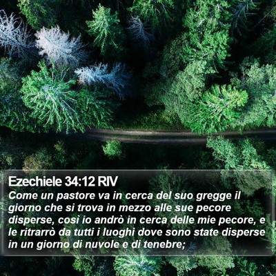 Ezechiele 34:12 RIV Bible Verse Image