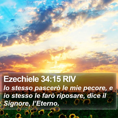 Ezechiele 34:15 RIV Bible Verse Image