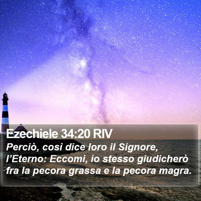 Ezechiele 34:20 RIV Bible Verse Image