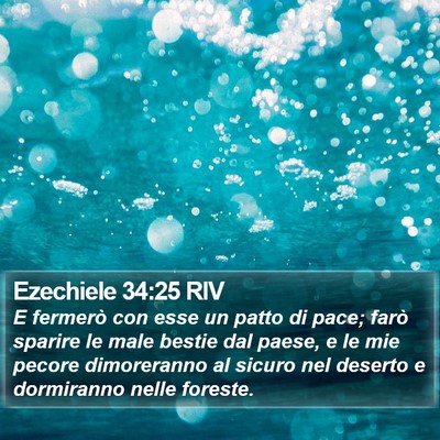 Ezechiele 34:25 RIV Bible Verse Image