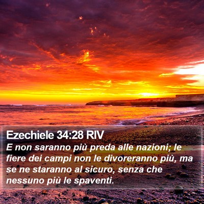 Ezechiele 34:28 RIV Bible Verse Image