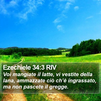 Ezechiele 34:3 RIV Bible Verse Image
