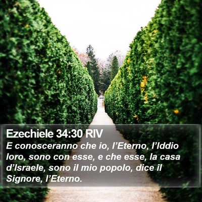 Ezechiele 34:30 RIV Bible Verse Image