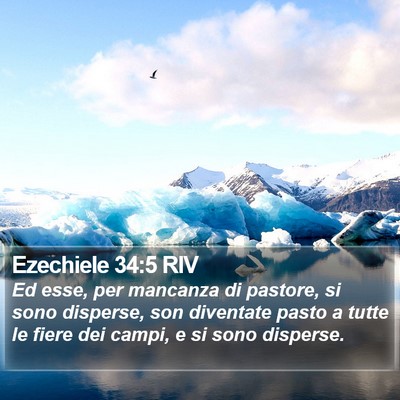 Ezechiele 34:5 RIV Bible Verse Image