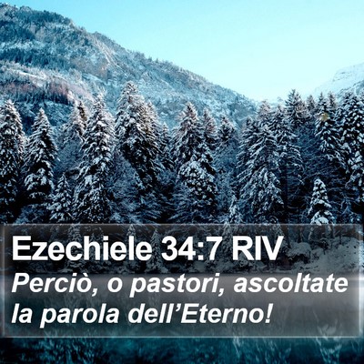 Ezechiele 34:7 RIV Bible Verse Image