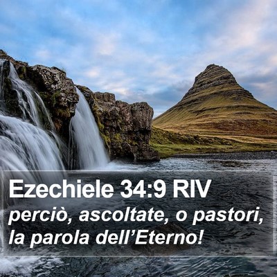 Ezechiele 34:9 RIV Bible Verse Image