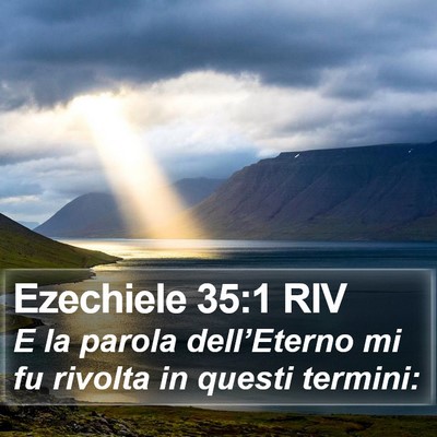 Ezechiele 35:1 RIV Bible Verse Image