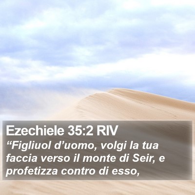 Ezechiele 35:2 RIV Bible Verse Image