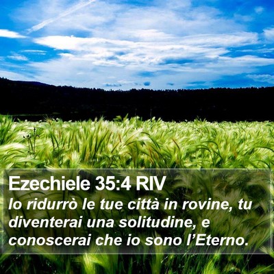 Ezechiele 35:4 RIV Bible Verse Image