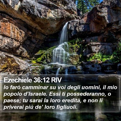 Ezechiele 36:12 RIV Bible Verse Image