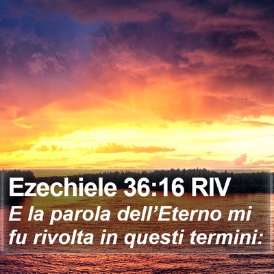 Ezechiele 36:16 RIV Bible Verse Image