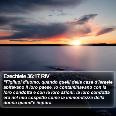 Ezechiele 36:17 RIV Bible Verse Image