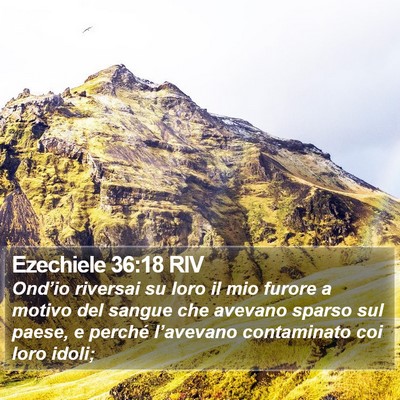 Ezechiele 36:18 RIV Bible Verse Image