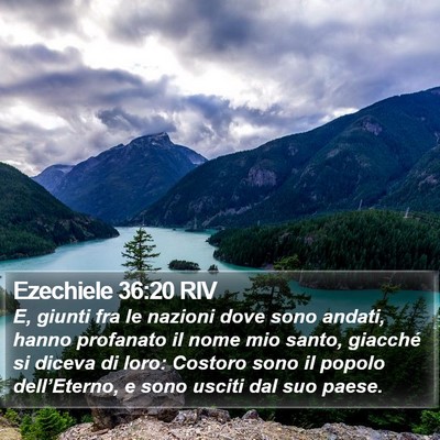 Ezechiele 36:20 RIV Bible Verse Image