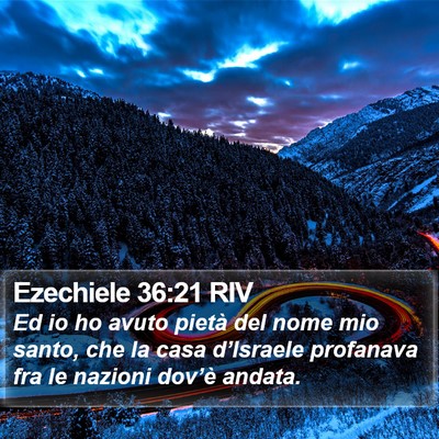Ezechiele 36:21 RIV Bible Verse Image