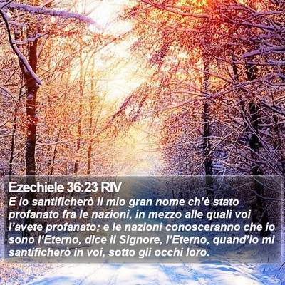Ezechiele 36:23 RIV Bible Verse Image
