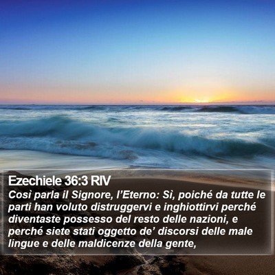 Ezechiele 36:3 RIV Bible Verse Image