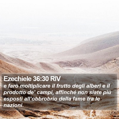 Ezechiele 36:30 RIV Bible Verse Image