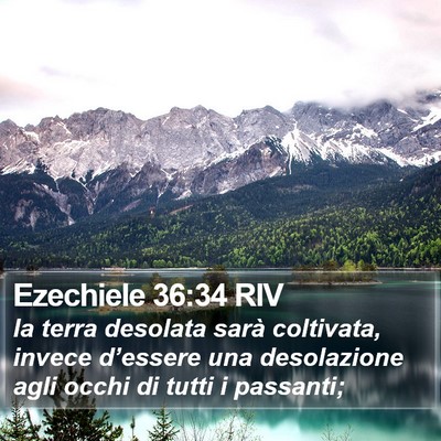 Ezechiele 36:34 RIV Bible Verse Image