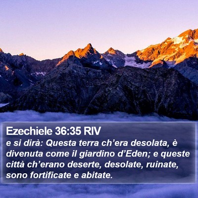 Ezechiele 36:35 RIV Bible Verse Image
