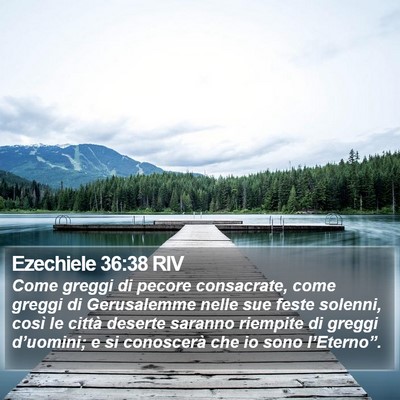 Ezechiele 36:38 RIV Bible Verse Image