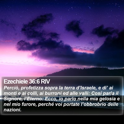 Ezechiele 36:6 RIV Bible Verse Image