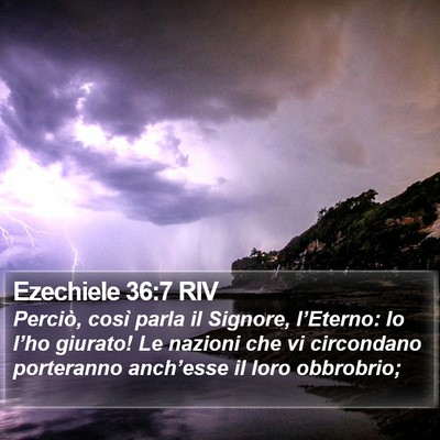 Ezechiele 36:7 RIV Bible Verse Image
