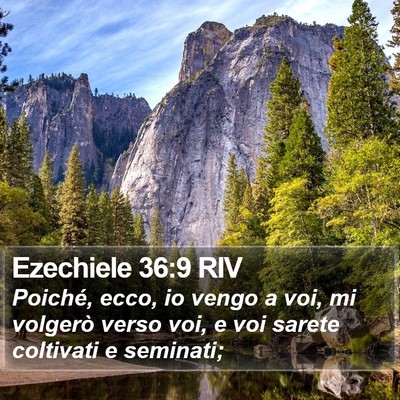 Ezechiele 36:9 RIV Bible Verse Image