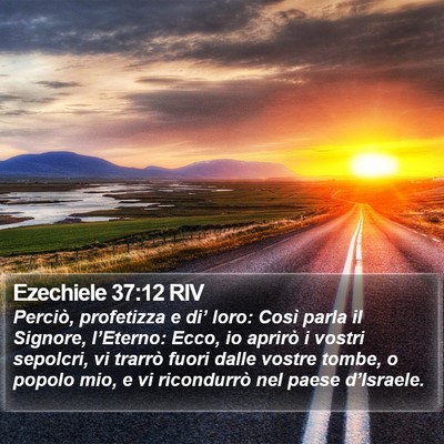 Ezechiele 37:12 RIV Bible Verse Image