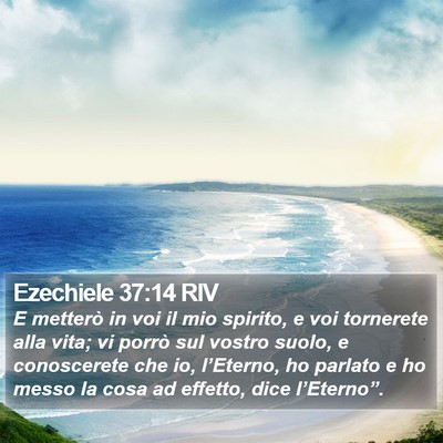 Ezechiele 37:14 RIV Bible Verse Image