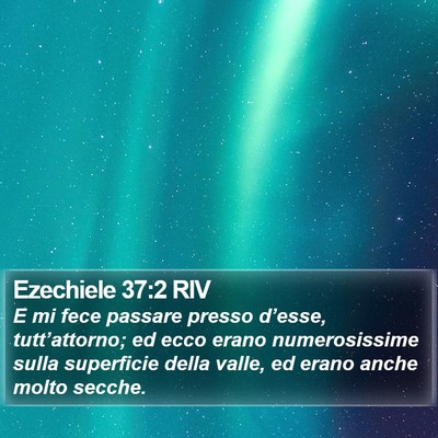 Ezechiele 37:2 RIV Bible Verse Image