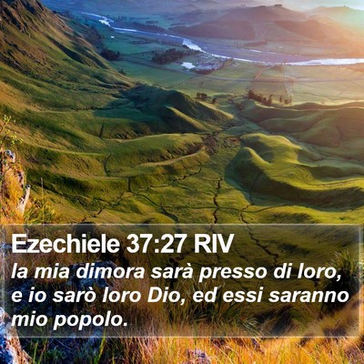 Ezechiele 37:27 RIV Bible Verse Image