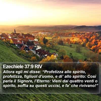 Ezechiele 37:9 RIV Bible Verse Image