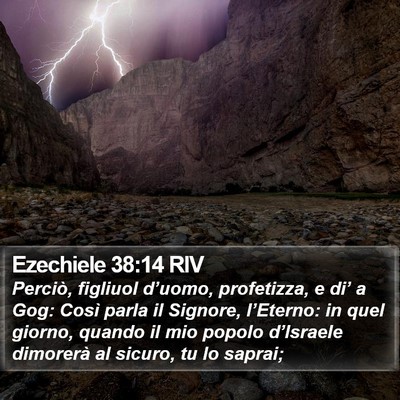 Ezechiele 38:14 RIV Bible Verse Image