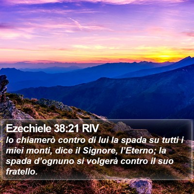 Ezechiele 38:21 RIV Bible Verse Image