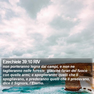 Ezechiele 39:10 RIV Bible Verse Image