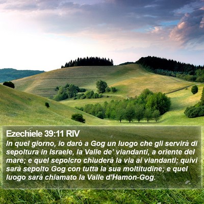 Ezechiele 39:11 RIV Bible Verse Image