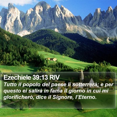 Ezechiele 39:13 RIV Bible Verse Image