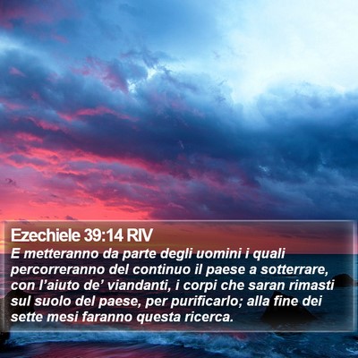 Ezechiele 39:14 RIV Bible Verse Image