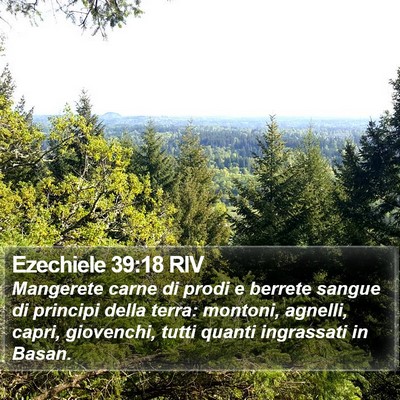 Ezechiele 39:18 RIV Bible Verse Image