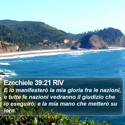 Ezechiele 39:21 RIV Bible Verse Image