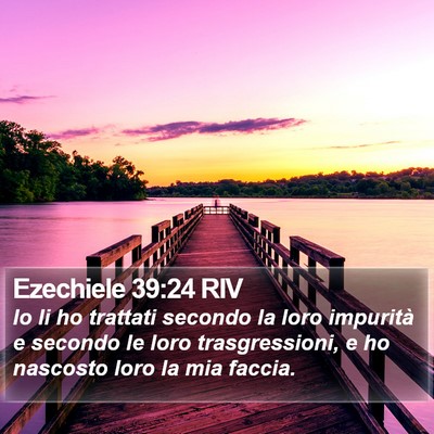 Ezechiele 39:24 RIV Bible Verse Image