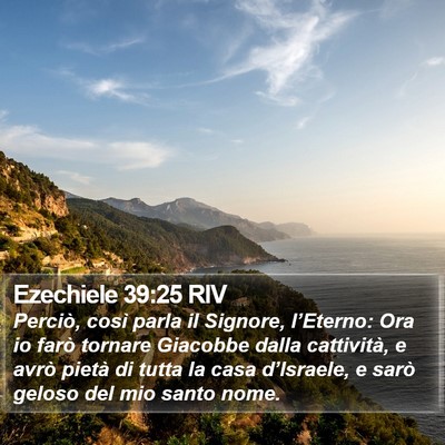 Ezechiele 39:25 RIV Bible Verse Image