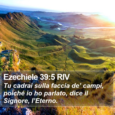 Ezechiele 39:5 RIV Bible Verse Image