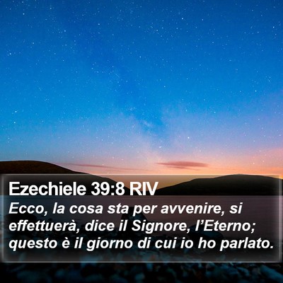 Ezechiele 39:8 RIV Bible Verse Image