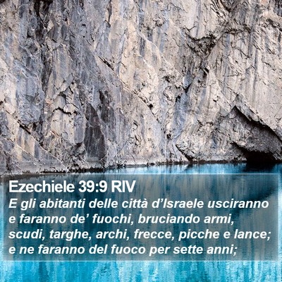 Ezechiele 39:9 RIV Bible Verse Image